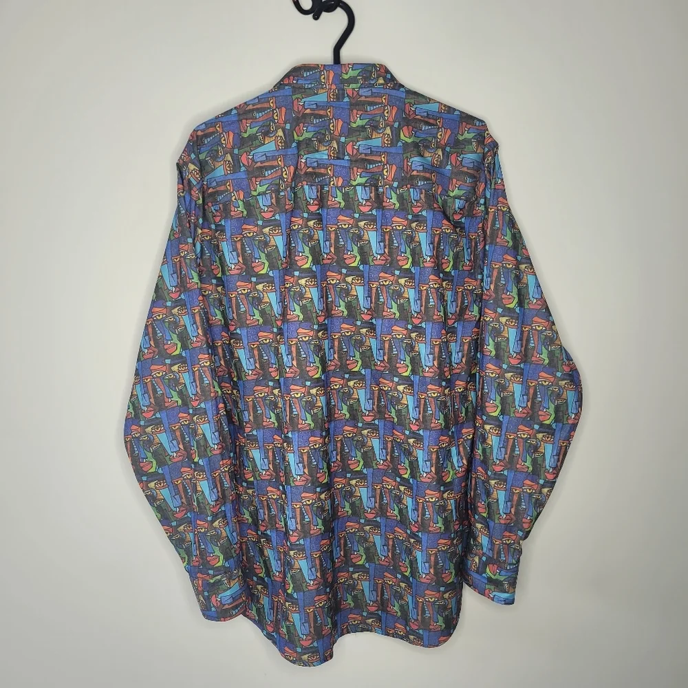 Franco Negretti shirt with cubist face print - Picture 6 of 11